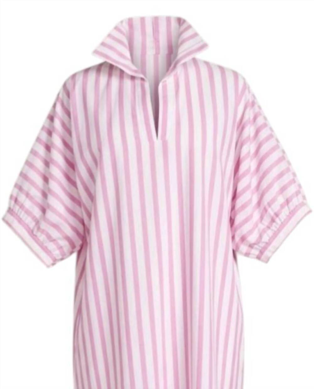 NEW ADRIENNE women's blakely ten stripe dress in pink